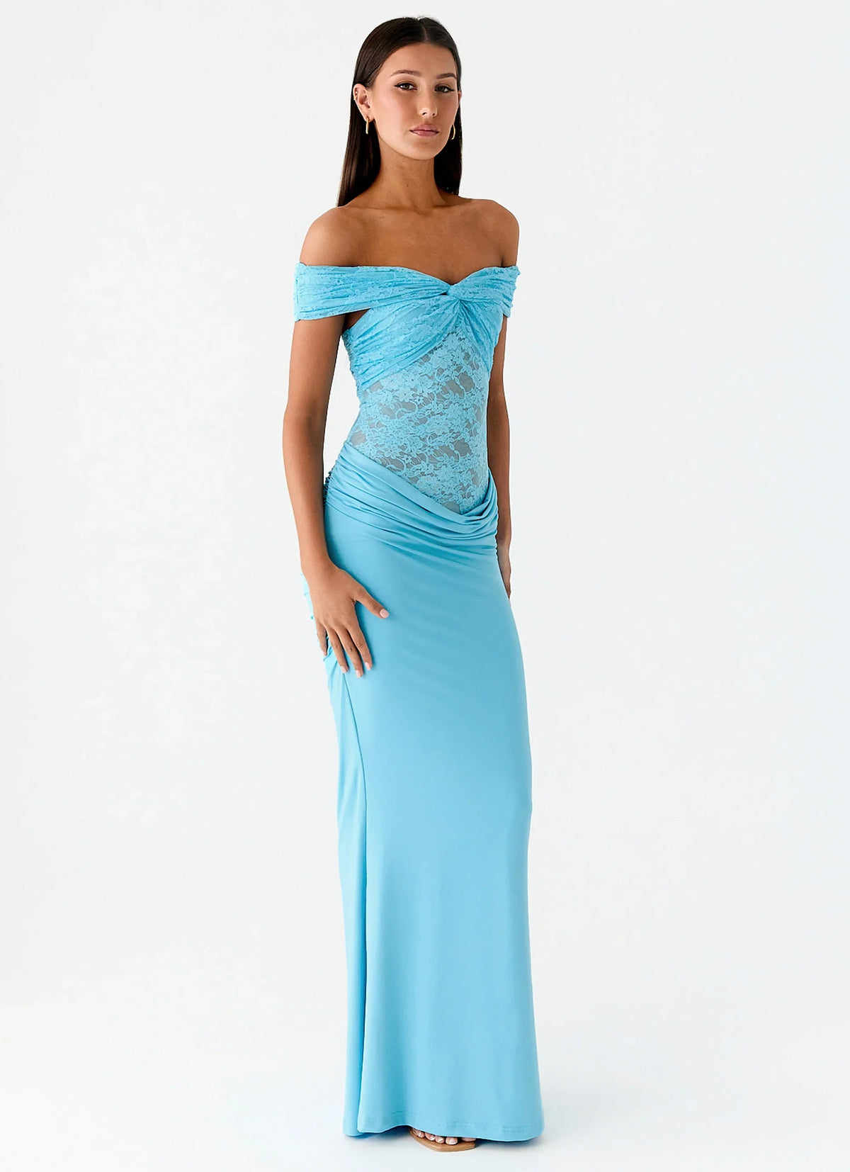Either Way Maxi Dress - Turquoise Blue