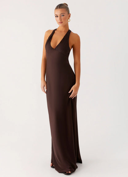 Angie Maxi Dress - Chocolate