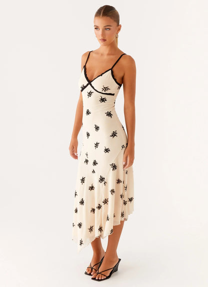 Amelia Midi Dress - Nude