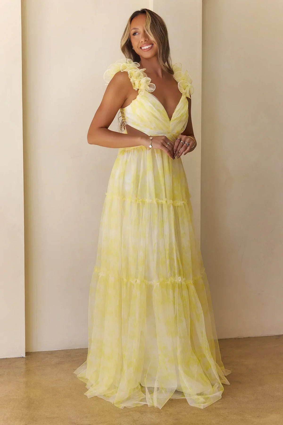 Endless Riviera Maxi Dress Yellow