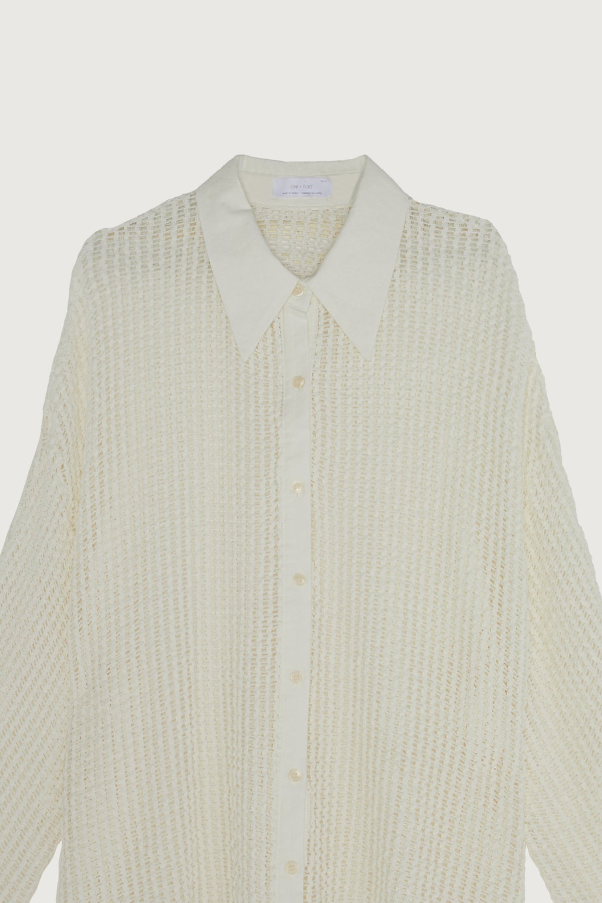 MESH BUTTON UP