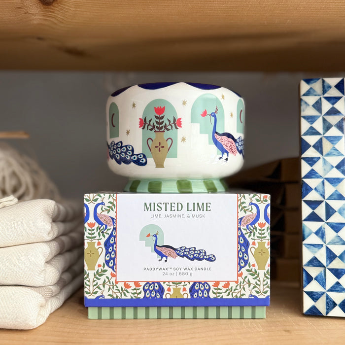 Misted Lime 24 oz A Dopo Ceramic Candle