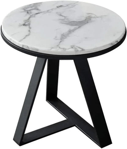 Black And White End Table