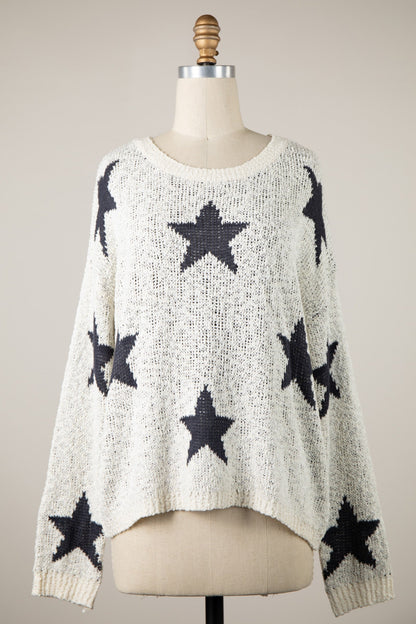Celestial Ivory Stars Sweater