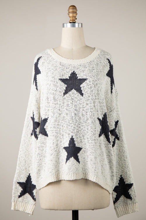 Celestial Ivory Stars Sweater