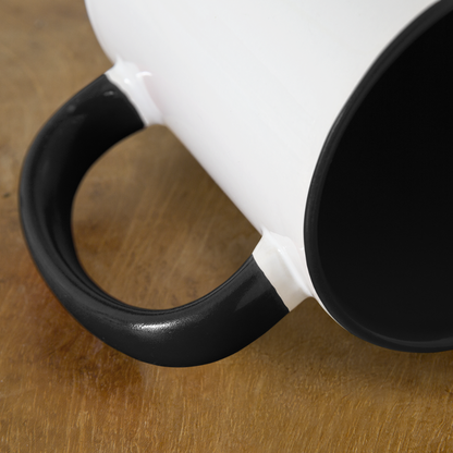 Contrast Coffee Mug - Ohio Sheriff Vertical - white/black