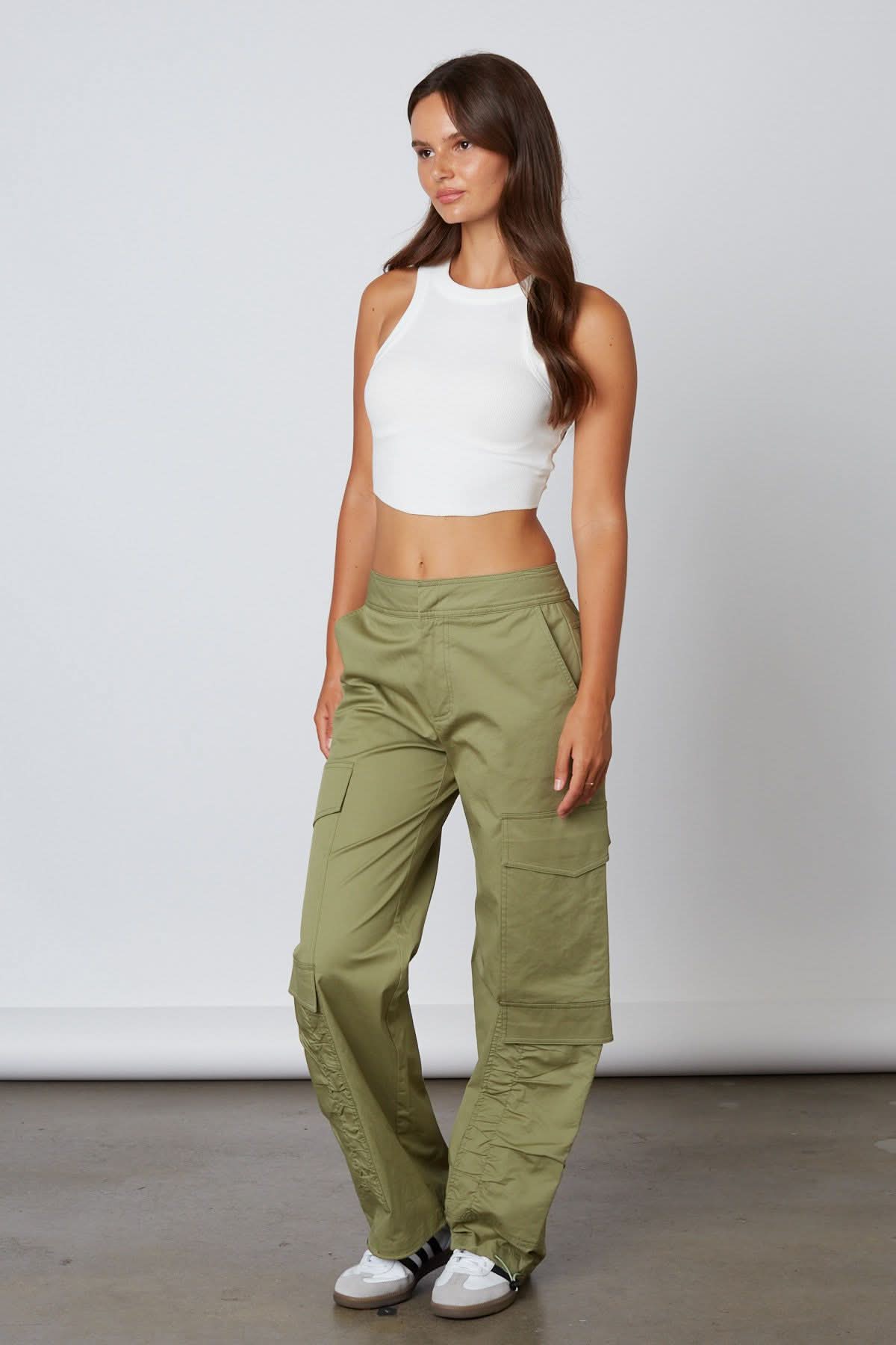 Charly Olive Cargo Pants