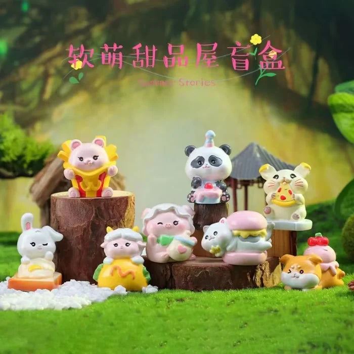 DESSERT SHOP ANIMALS FIGURINE BLIND BOX