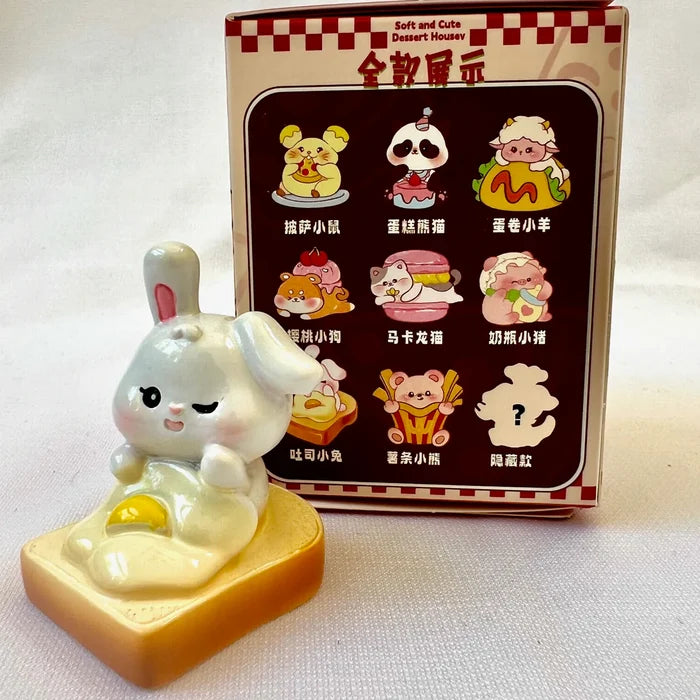 DESSERT SHOP ANIMALS FIGURINE BLIND BOX