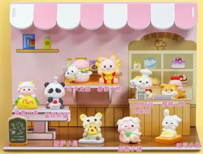 DESSERT SHOP ANIMALS FIGURINE BLIND BOX