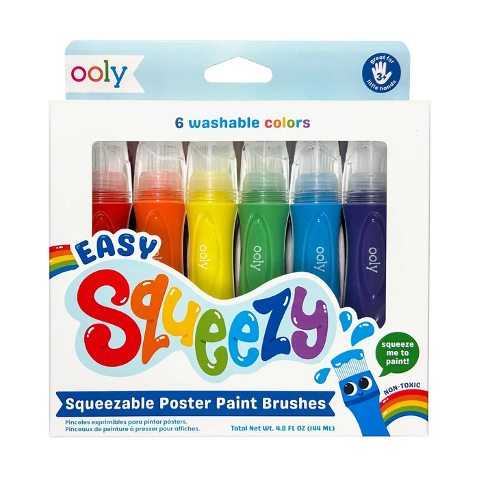Easy Squeezy Squeezable Poster Paint Brushes