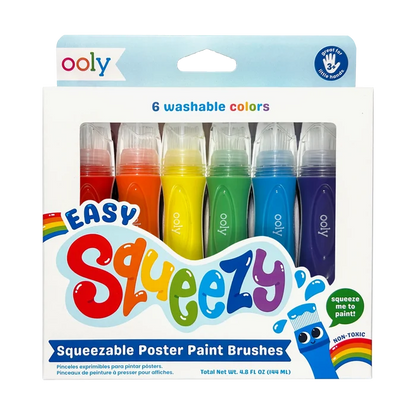 Easy Squeezy Squeezable Poster Paint Brushes