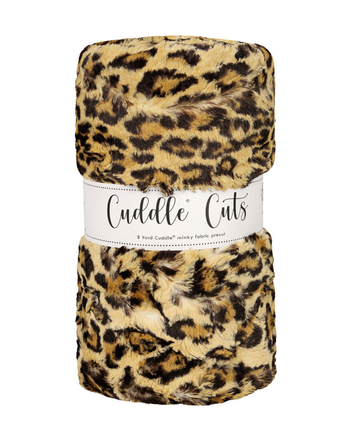 Leopard Sand - 2 yard Luxe Cuddle Cut
