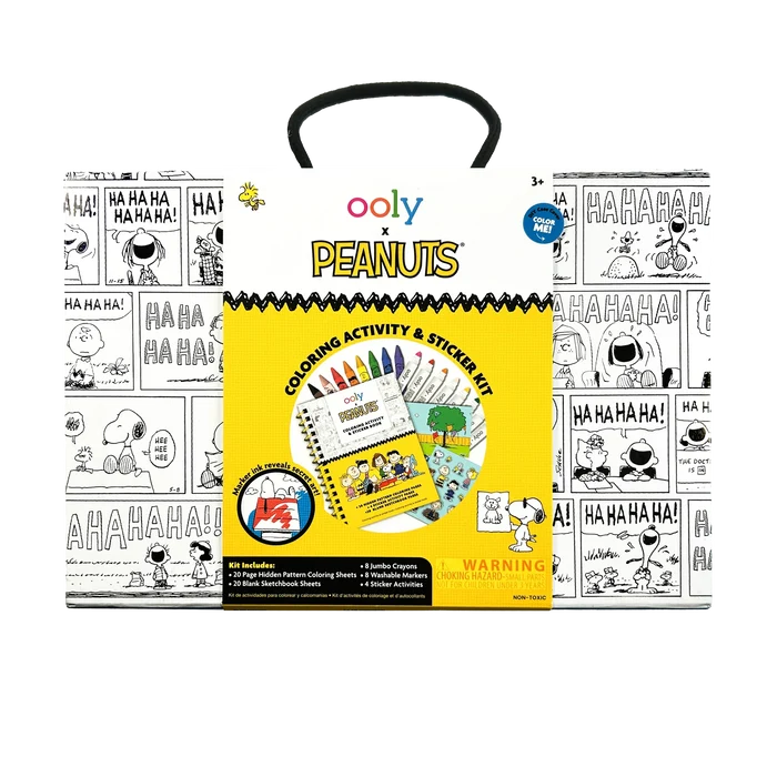 OOLY x Peanuts Coloring Activity & Sticker Kit
