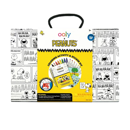 OOLY x Peanuts Coloring Activity & Sticker Kit