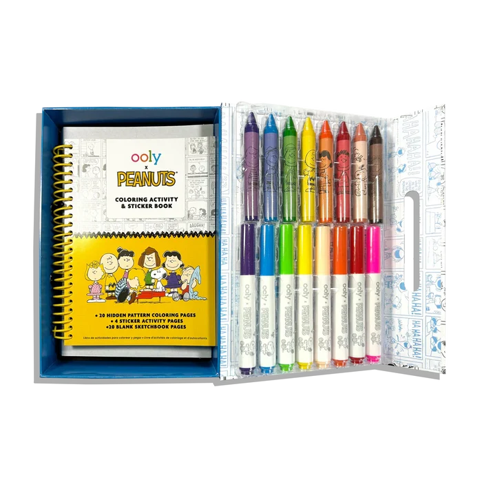OOLY x Peanuts Coloring Activity & Sticker Kit
