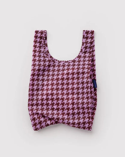 Pink Houndstooth Reusable Bag