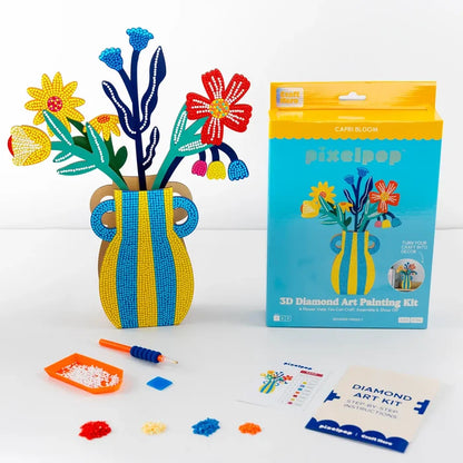 PixelPop Diamond Art 3D Display | Capri Bloom