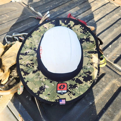 FULL BRIM Hard Hat Shade / Digital Green