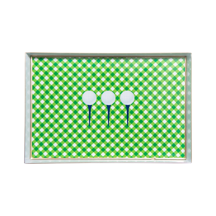Tee Time Enameled Oliver Tray