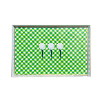 Tee Time Enameled Oliver Tray