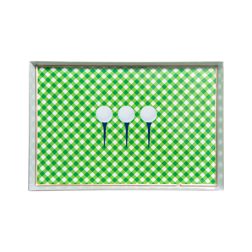 Tee Time Enameled Oliver Tray